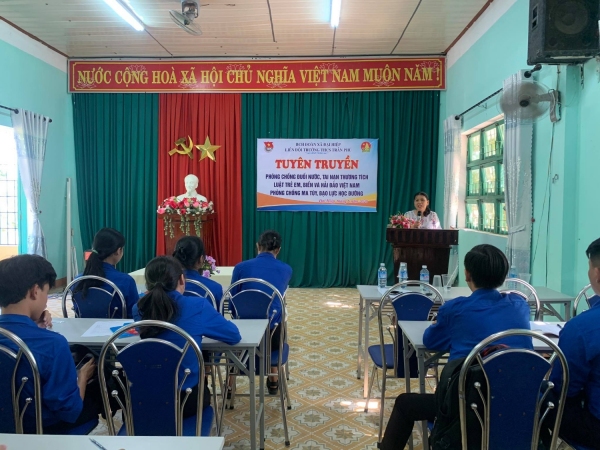 Huyện đoàn Đại Lộc tổ chức tuyên truyền phòng chống ma túy