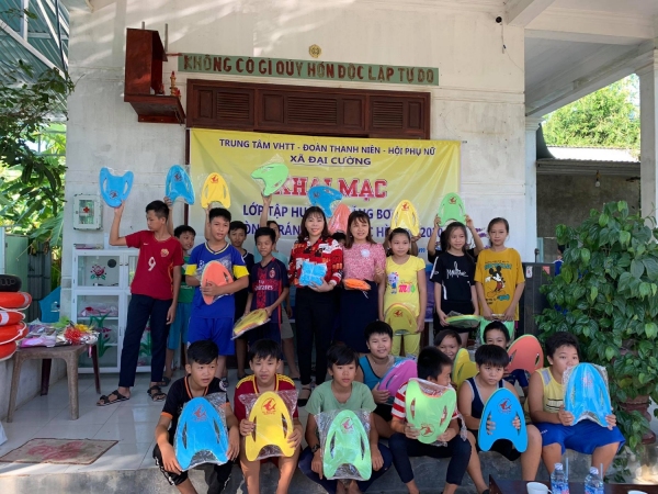 Huyện Đoàn Đại Lộc tổ chức các lớp học bơi mùa hè phòng chống đuối nước 2020
