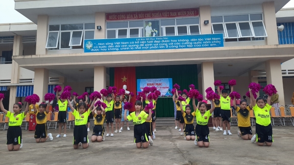 Liên đội Trường TH Nguyễn Ngọc Bình khai mạc Hội khỏe Phù Đổng cấp trường năm học 2020 - 2021
