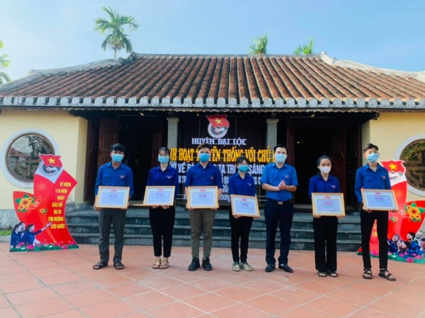 Thanh niên huyện nhà sôi nổi tổ chức các hoạt động Kỷ niệm 110 năm Ngày Bác Hồ ra đi tìm đường cứu nước (05/6/1911 - 05/6/2021)