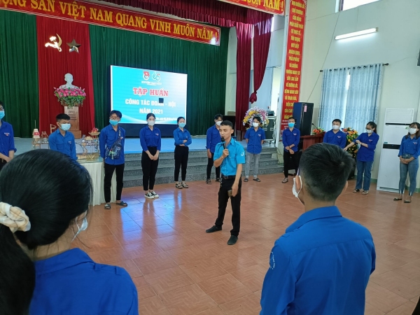 Huyện đoàn - Hội LHTN Việt Nam huyện tổ chức lớp tập huấn kỹ năng, kiến thức công tác Đoàn - Hội năm 2021