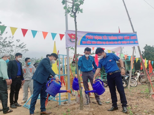 Huyện đoàn Đại Lộc phát động và ra quân "Tết trồng cây" 2022