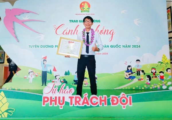 Đại Lộc có 01 giáo viên Tổng phụ trách Đội được tuyên dương Phụ trách Đội tiêu biểu toàn quốc năm 2024