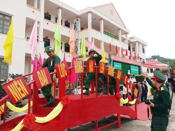 Huyện đoàn phối hợp tổ chức Lễ giao nhận quân năm 2019