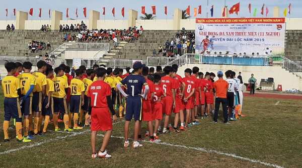 Huyện đoàn Đại Lộc phối hợp tổ chức Giải bóng đá thiếu niên huyện năm 2019